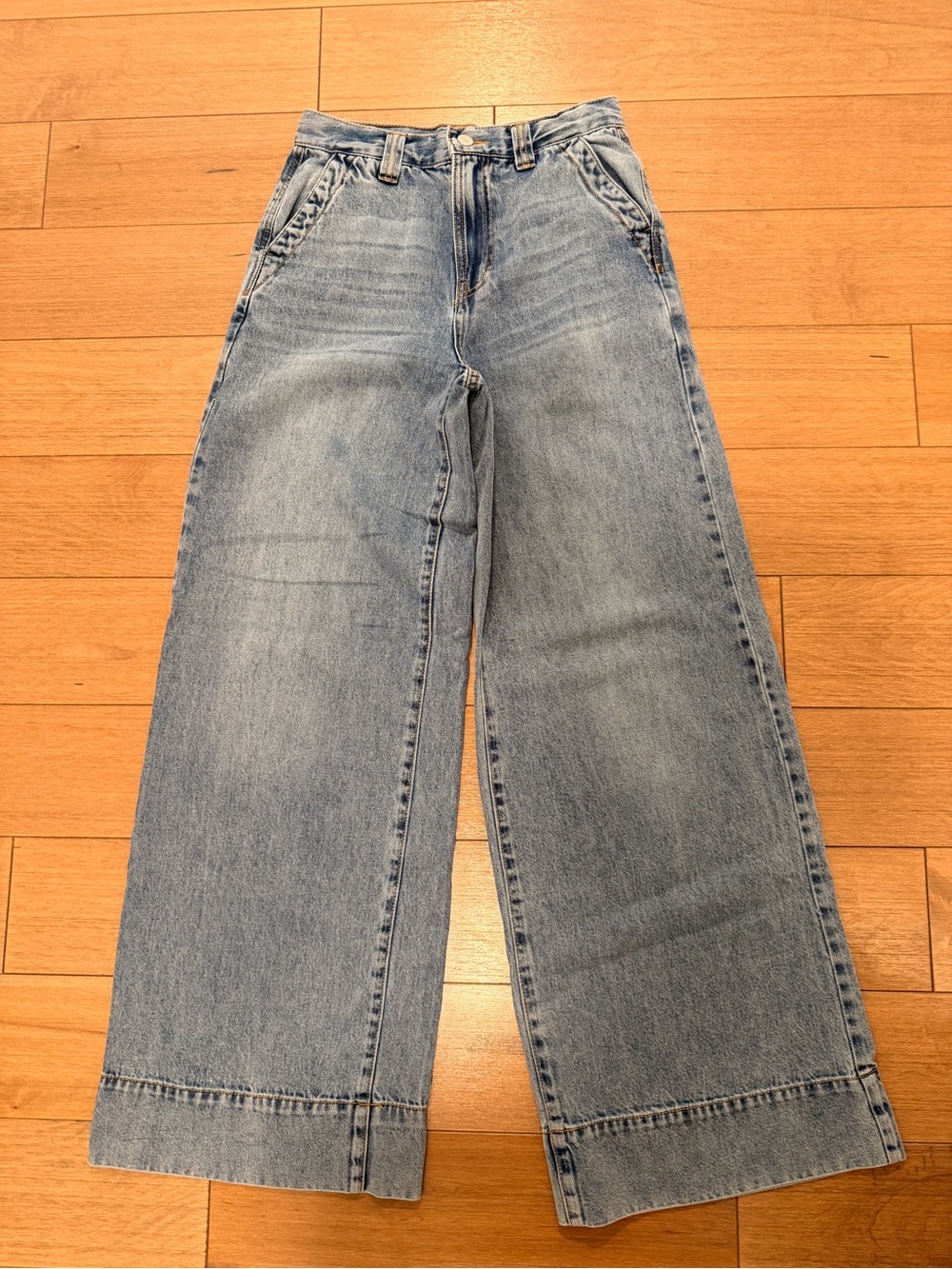 Habitual Light Blue Wide-Leg Trouser Jeans for Women